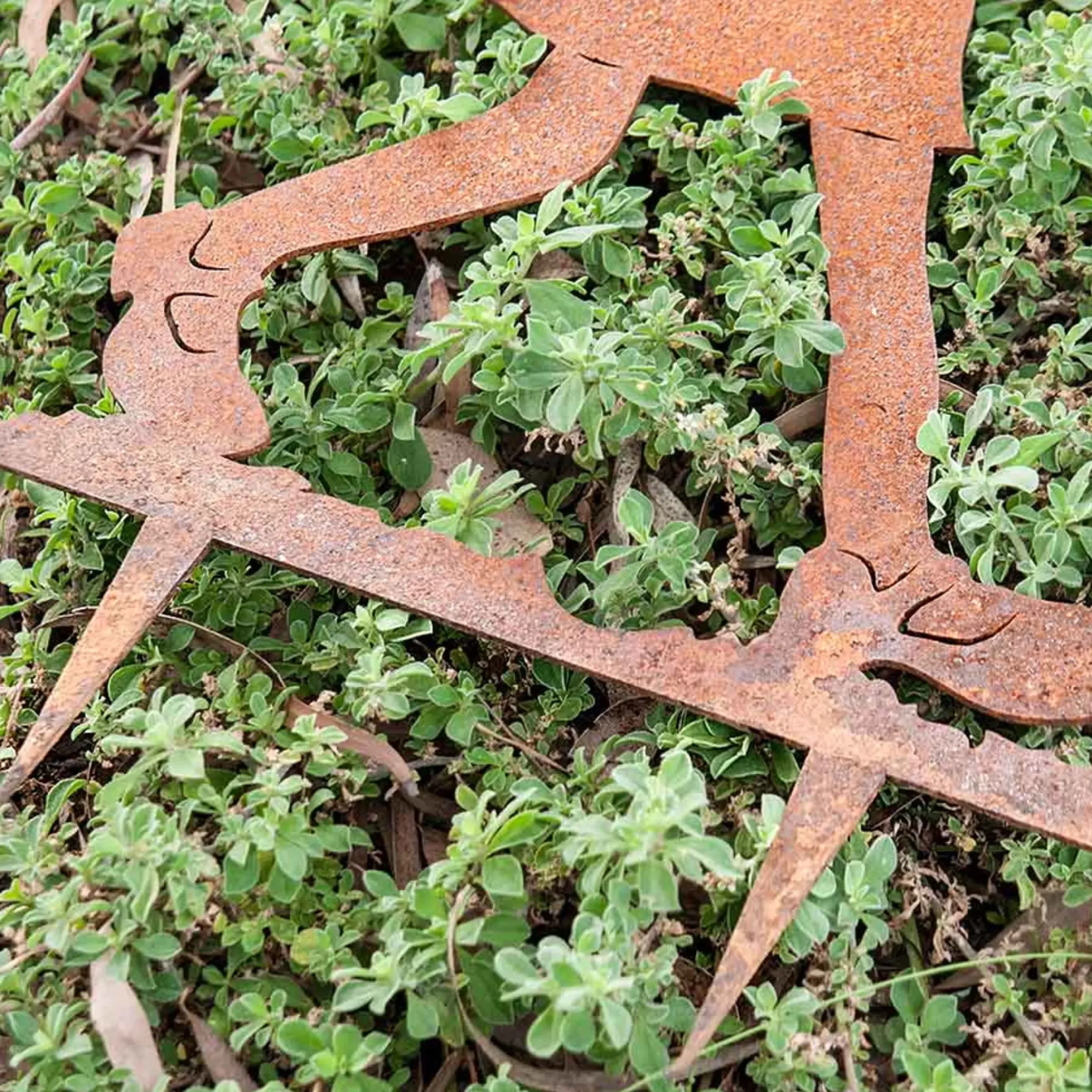 Garden Elf Girl With Flower Pot Garden Art Stake - 77Cm