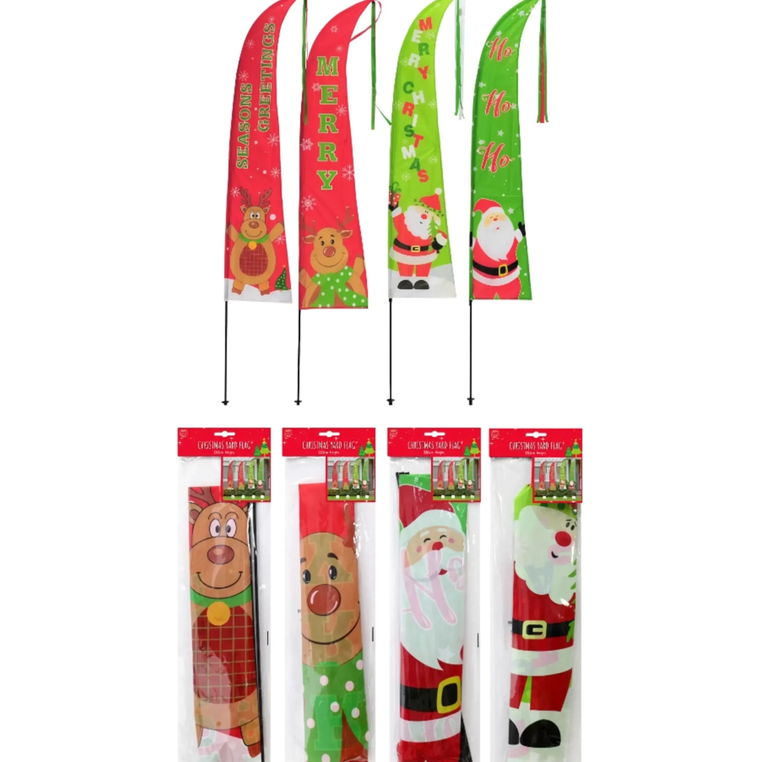 Garden Flag Christmas Prints (4 Styles) - 220Cm