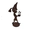 Girl Garden Elf On Stand Garden Art - 28Cm