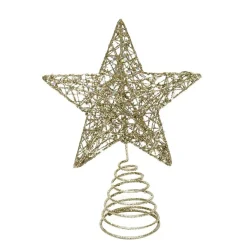 Glitter Star Tree Topper (3 Colours) - 20Cm