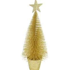 Glitter Tree With Star (4 Colours) - 25Cm