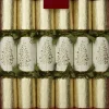 Gold Cream Olive Tree Christmas Crackers - 35.5Cm