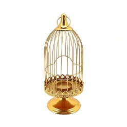 Gold Ferve Metal Hurricane Cage - 38Cm