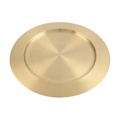 Gold Stainless Steel Charger Plate - 33Cm