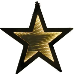 Golden Standing Star Infinity Light (Indoor) - 35Cm