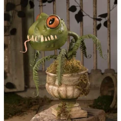 Green Froggy Halloween Fern - 41Cm