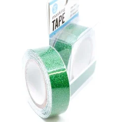 Green Glitter Paper Tape - 2M