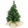 Green Spruce Pine Needle Tree With Jute Base - 45Cm