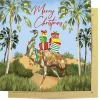 Greeting Card Outback Christmas Emu -14Cm