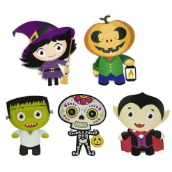 Halloween Animated Hanging Decoration (Pack Of 5) - 30Cm