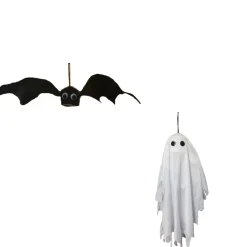 Halloween Black Shaking Bat & Ghost (2 Styles) - 55Cm