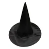 Halloween Dress Up Witch Hat Satin Black - 37Cm