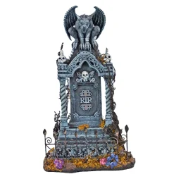 Halloween Gargoyle On Tombstone - 36 Cm