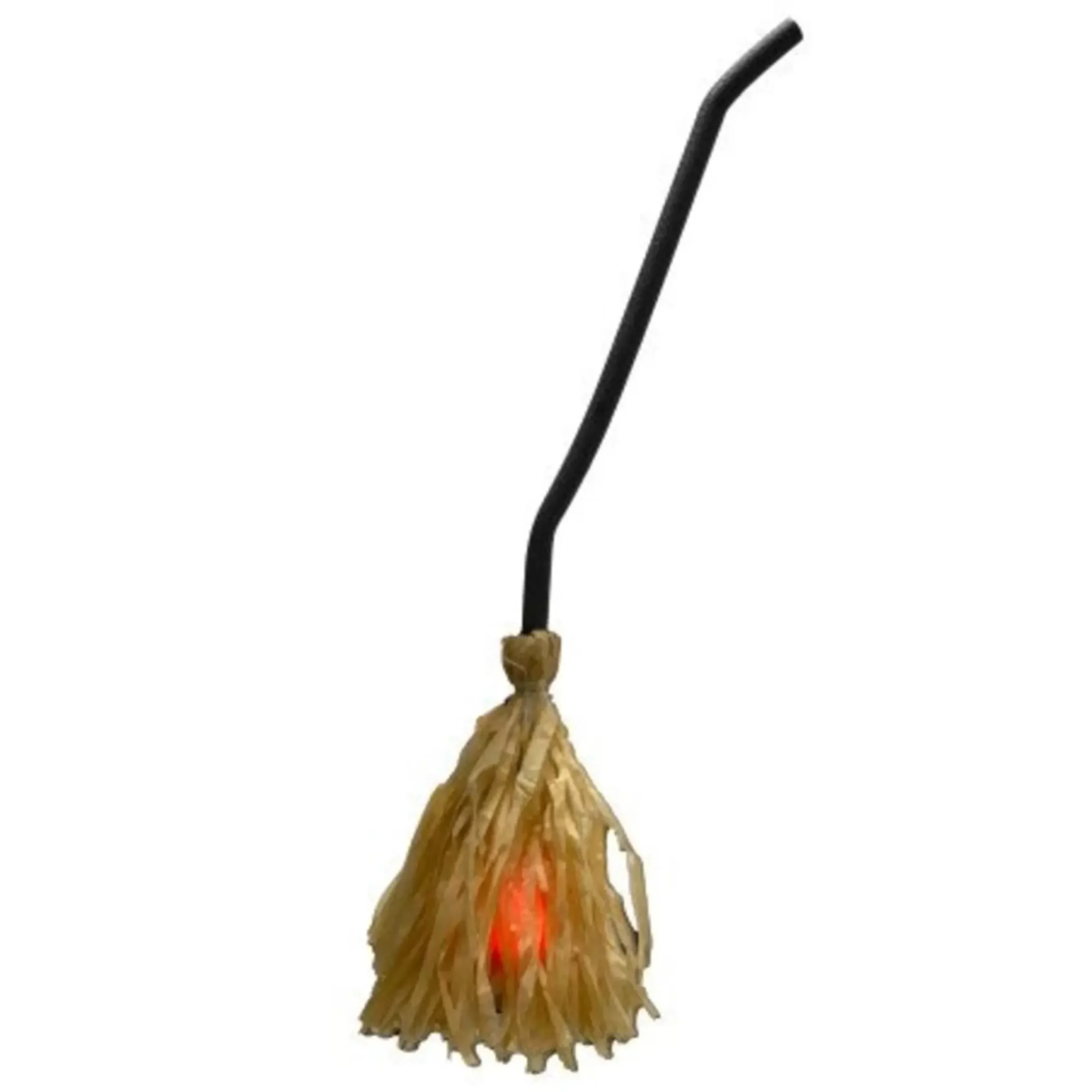 Halloween Prop On Witches Broom - 70Cm