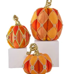 Halloween Pumpkins (Set Of 3) - 38Cm