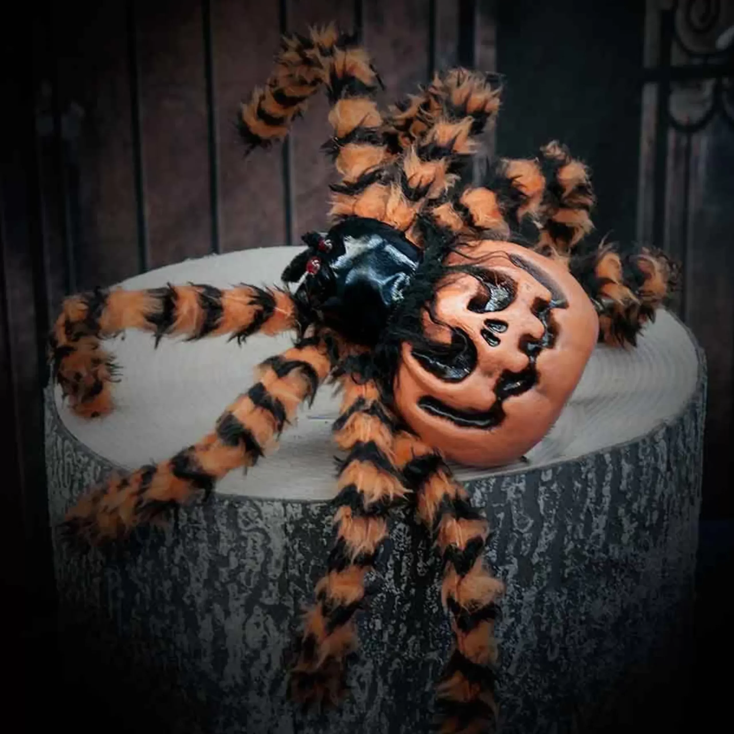 Halloween Spider Pumpkin - 55Cm