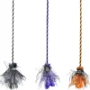 Halloween Witch Broom Spiderweb (3 Styles) - 120Cm