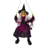 Halloween Witch Kicking On Swing - 100Cm