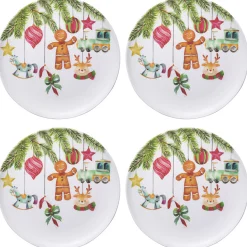 Hanging Out For Christmas Plate (Set Of 4)