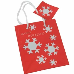 Happy Holidays Red Gift Bag - 12Cm