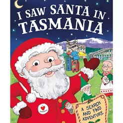 I Saw Santa In Tasmania Christmas Book - 25Cm