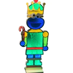 Indoor Cookie Monster Nutcracker Infinity Light - 76Cm