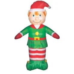 Indoor Outdoor Inflatable Christmas Elf (Air Powered) - 1.2M