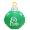 Inflatable Green Bauble With Hohoho (Air Powered) - 1.2M