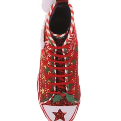 Irregular Choice - Red Better Not Pout Sneaker (Size 45)