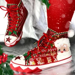 Irregular Choice - Red Better Not Pout Sneaker (Size 42)