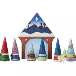 Jim Shore Gnome Nativity (Set Of 8) - 16.5Cm