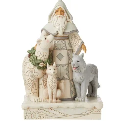 Jim Shore Santa Claus With Animals - 48Cm