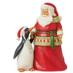 Jim Shore Santa With Penguin - 13Cm