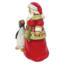 Jim Shore Santa With Penguin - 13Cm