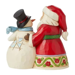 Jim Shore Santa With Snowman Pint Sized - 12Cm