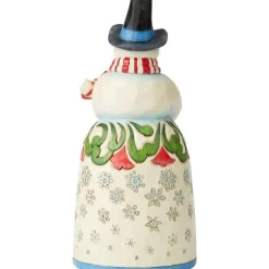 Jim Shore Snowman With Cardinal In Snowglobe - 21.6Cm