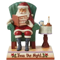 Jim Shore Twas The Night Santa Reading - 18Cm