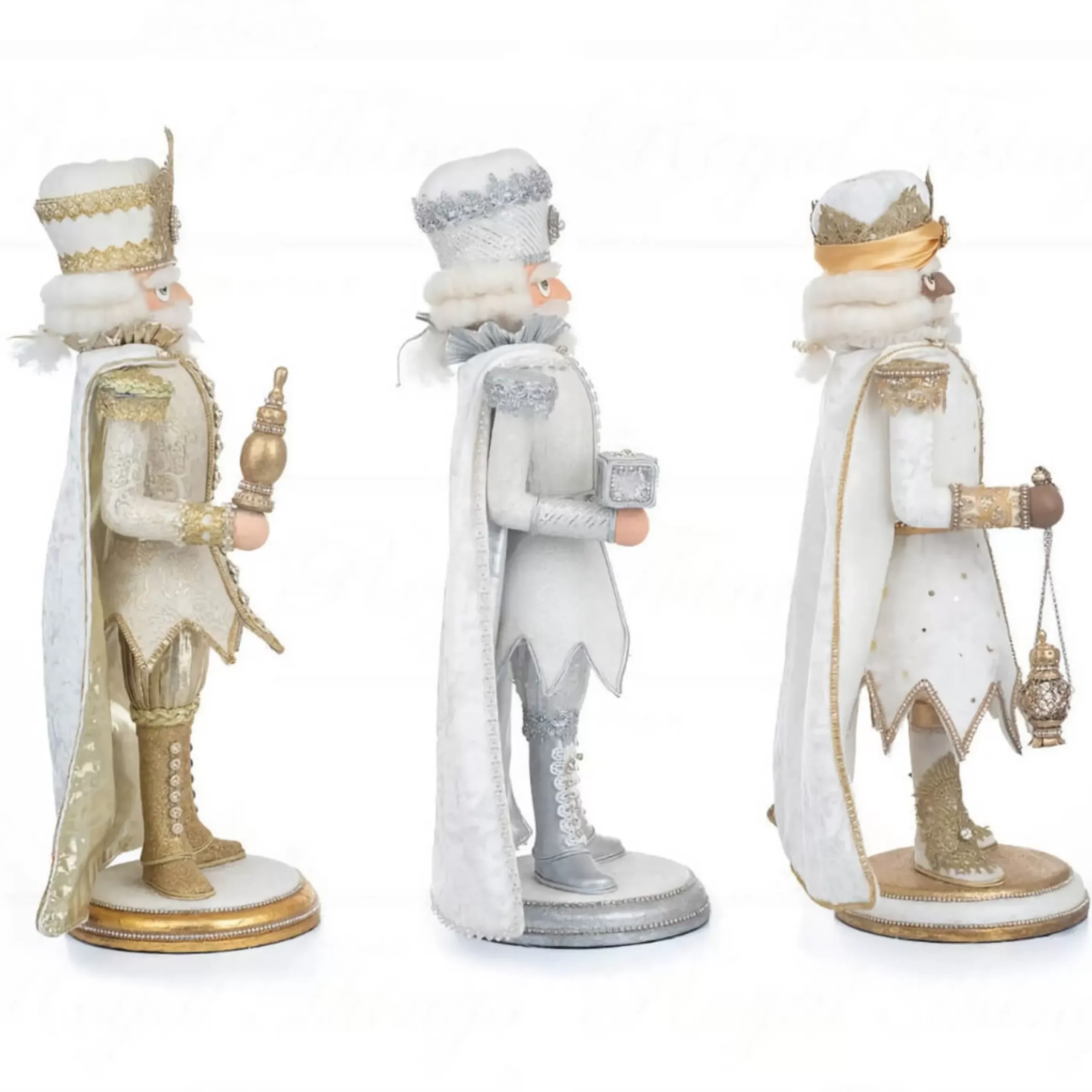 Katherines Celestial Wiseman Nutcracker (Set Of 3) - 42.5Cm