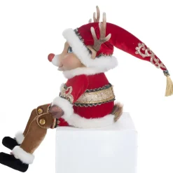 Katherines Christmas In The City Reindeer Lanky Leg - 42Cm
