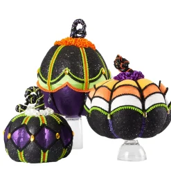 Katherines Collection Disturbing Delights Pumpkins (Set Of 3) - 38Cm