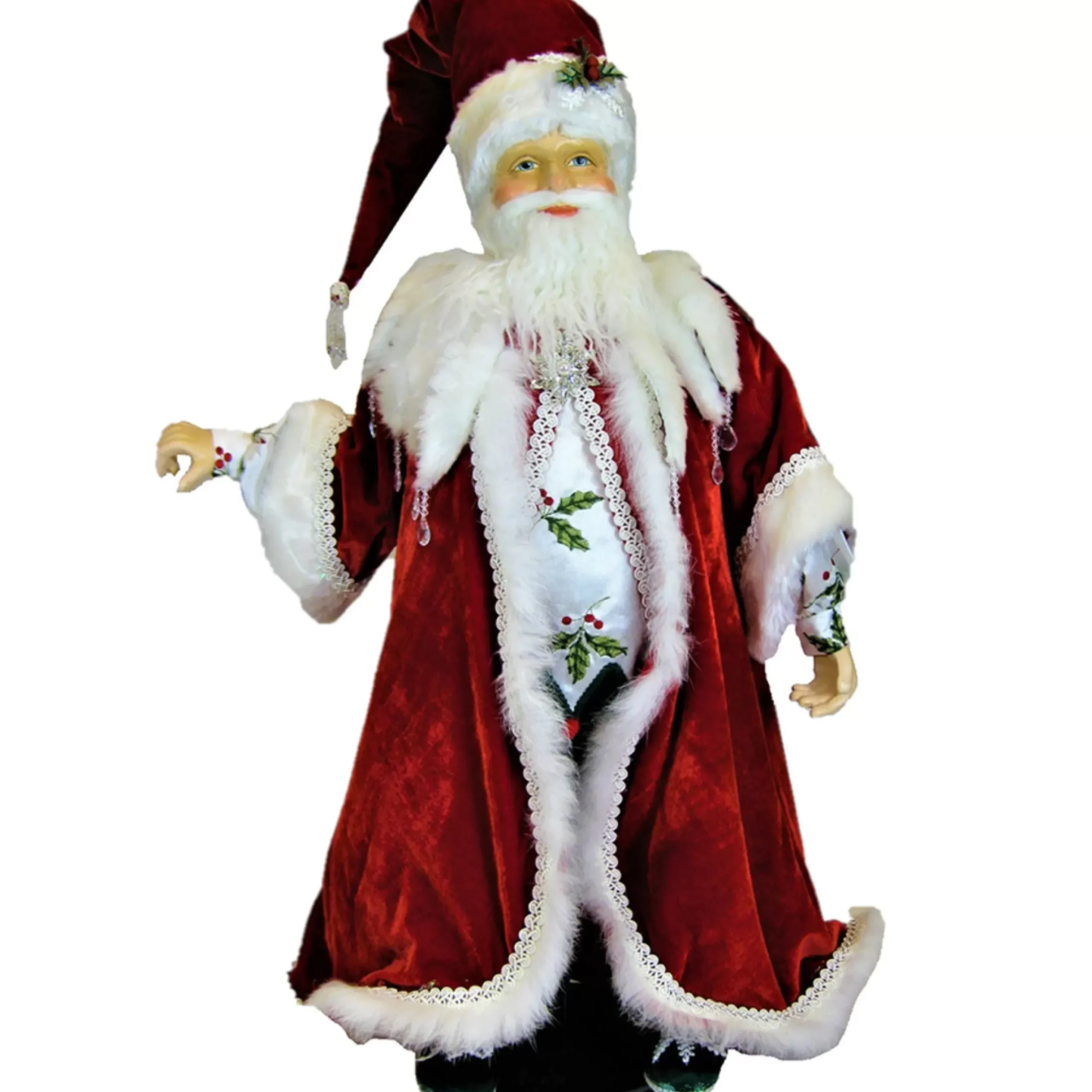 Katherines Collection Snow Day Santa Doll - 61Cm