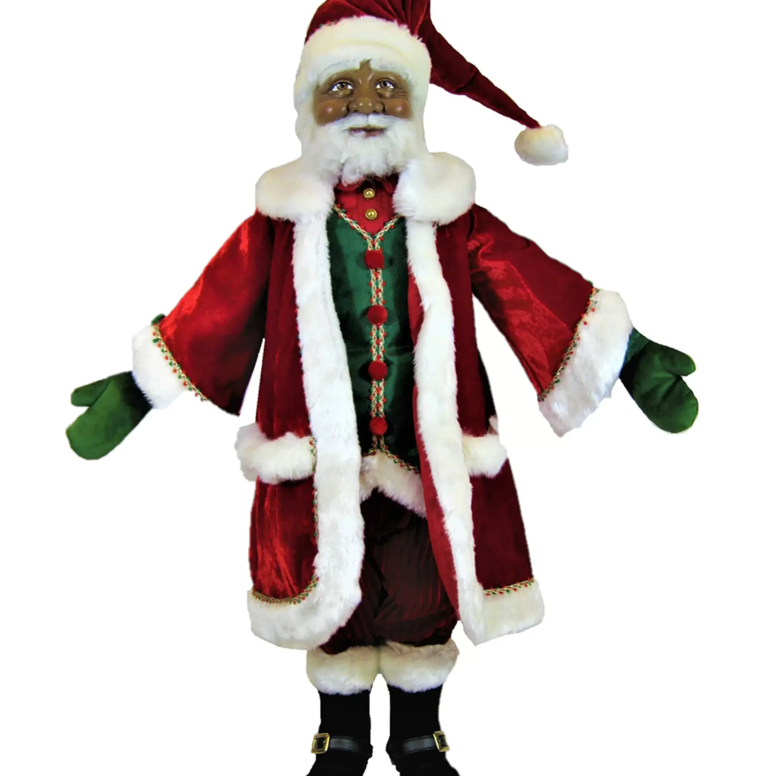 Katherines Collection Snow Day Santa Of Color Doll - 61Cm