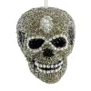 Katherines Krooked King Skull Pewter Ornament - 7.5Cm