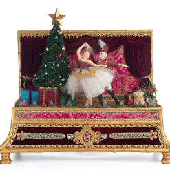 Katherines Nutcracker Dancing Hinged Box - 35.5Cm