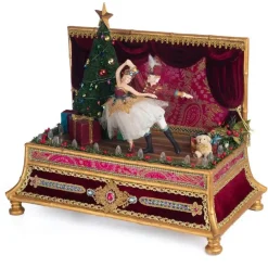 Katherines Nutcracker Dancing Hinged Box - 35.5Cm