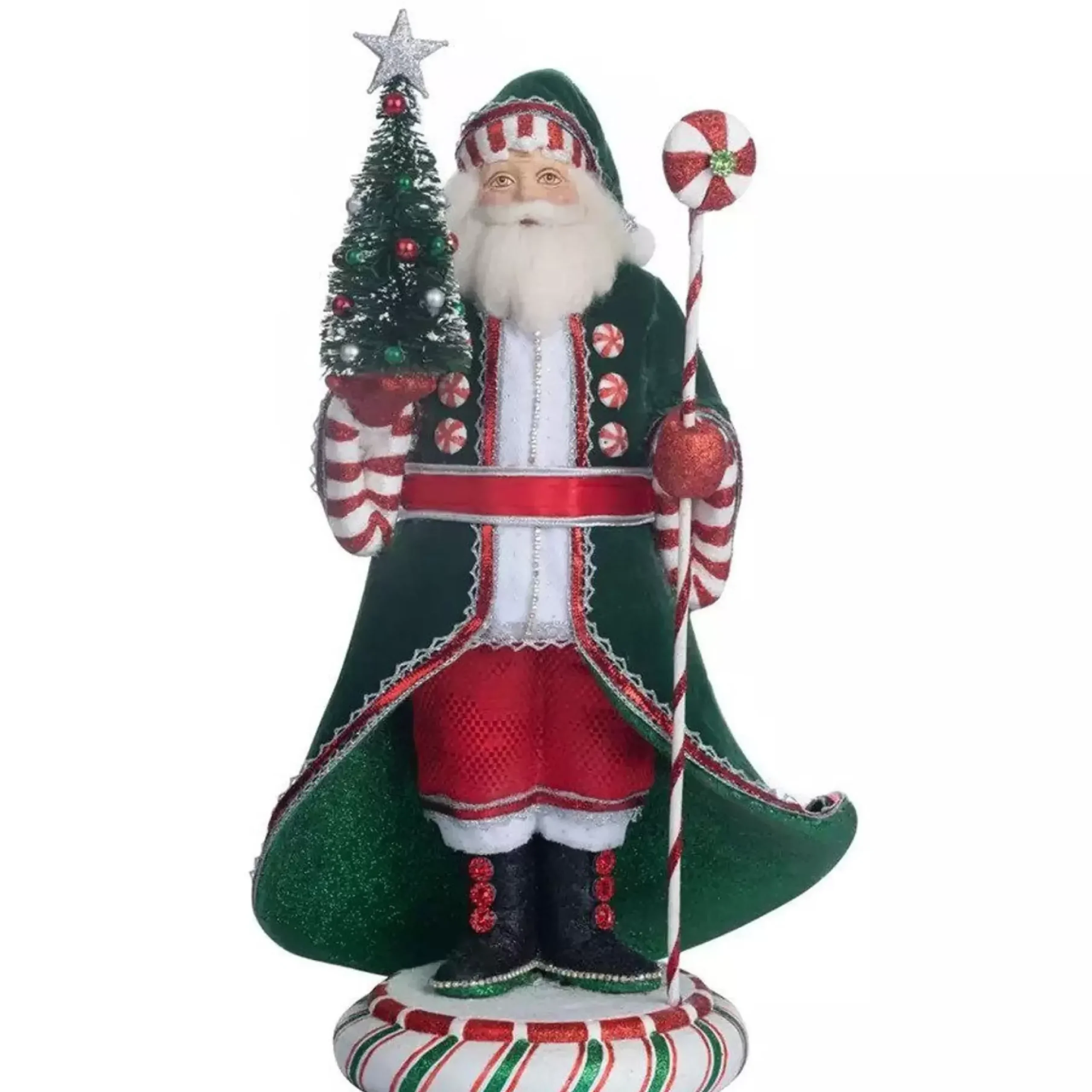 Katherines Papa Peppermint Santa Claus - 35.5Cm