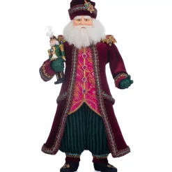 Katherines Santa With Nutcracker Figure - 49Cm