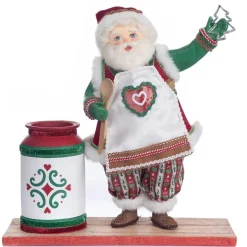 Katherines Santa With Utensil Cannister - 39.5Cm