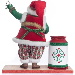 Katherines Santa With Utensil Cannister - 39.5Cm