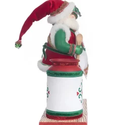 Katherines Santa With Utensil Cannister - 39.5Cm